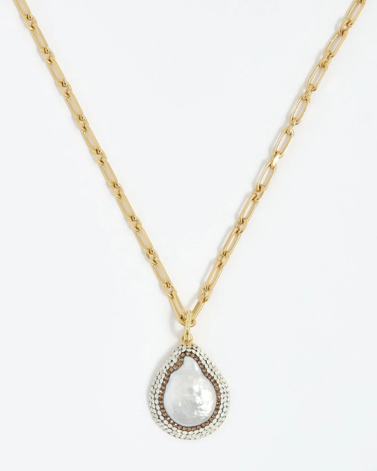 Baroque Pearl Pendant Necklace - Image 3