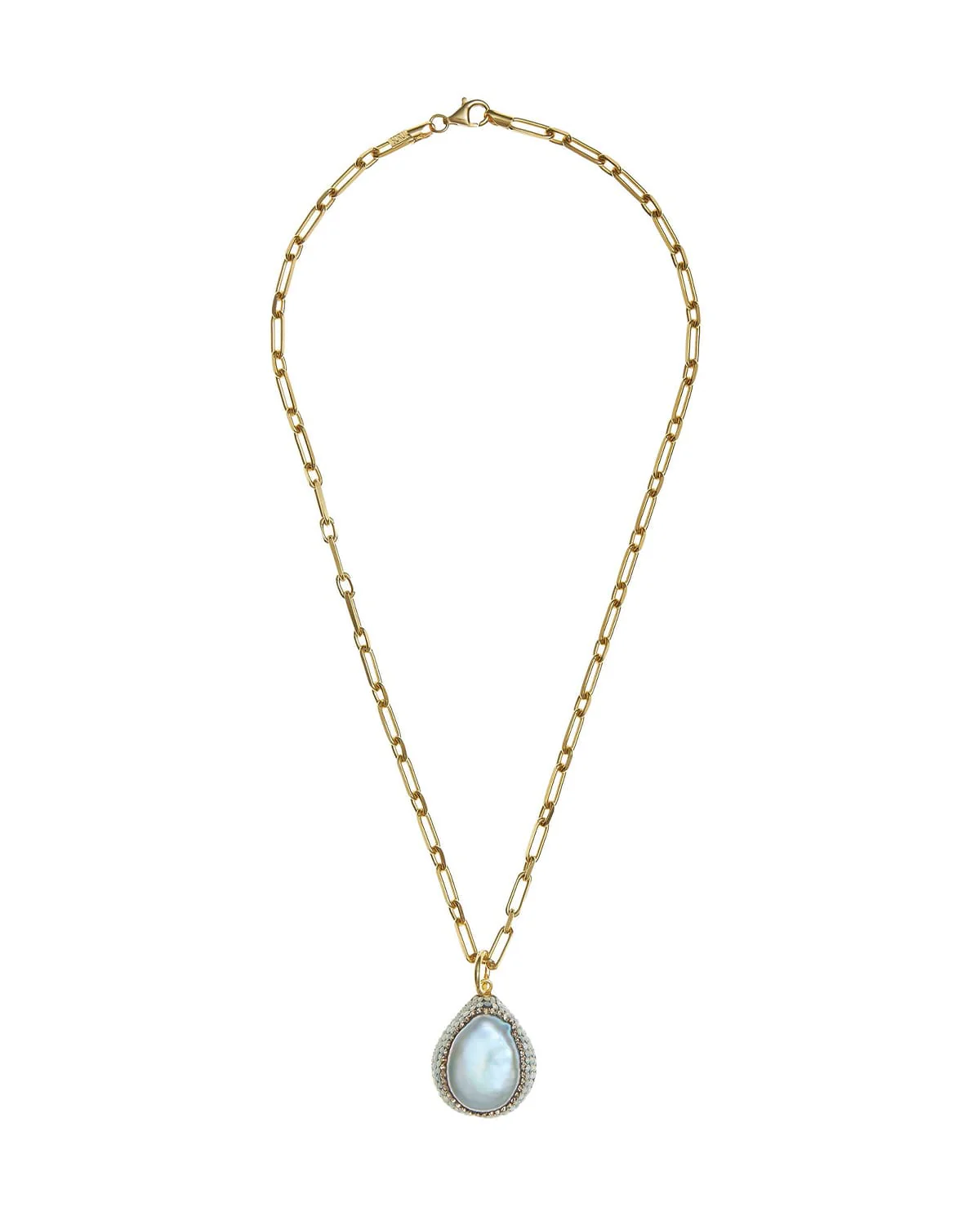Baroque Pearl Pendant Necklace - Image 6