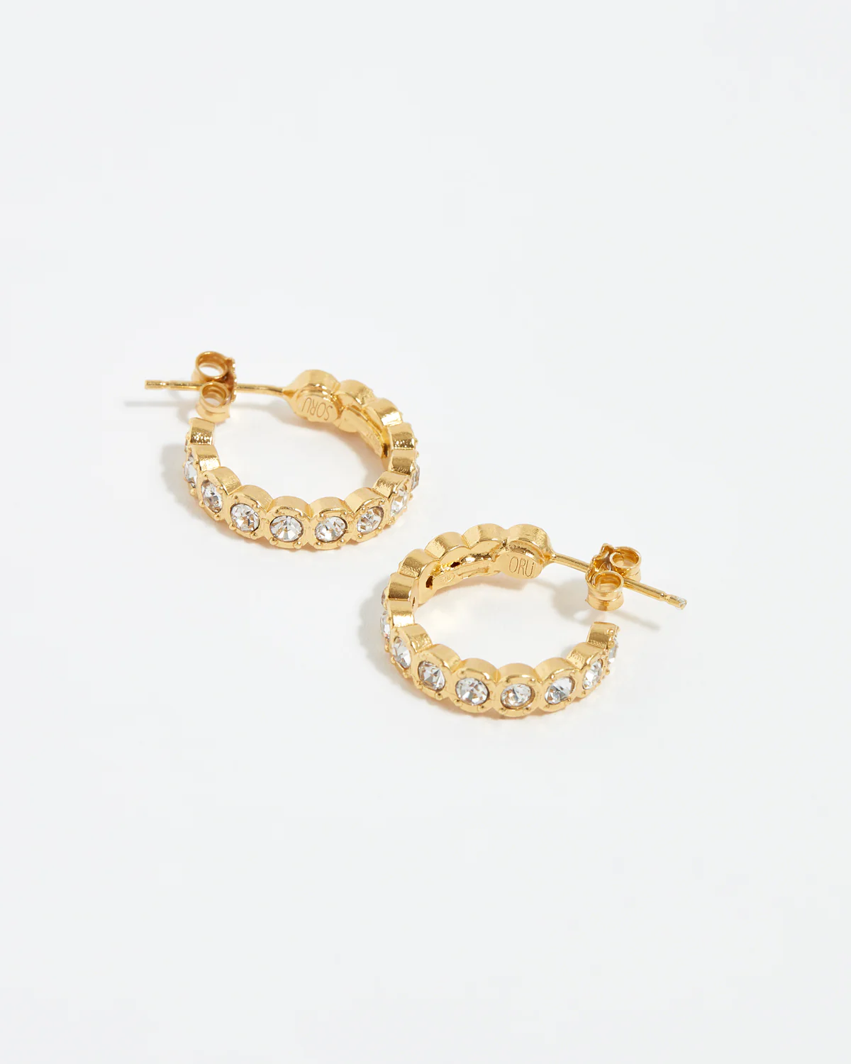 Clear Etruria Hoop Earrings - Image 3