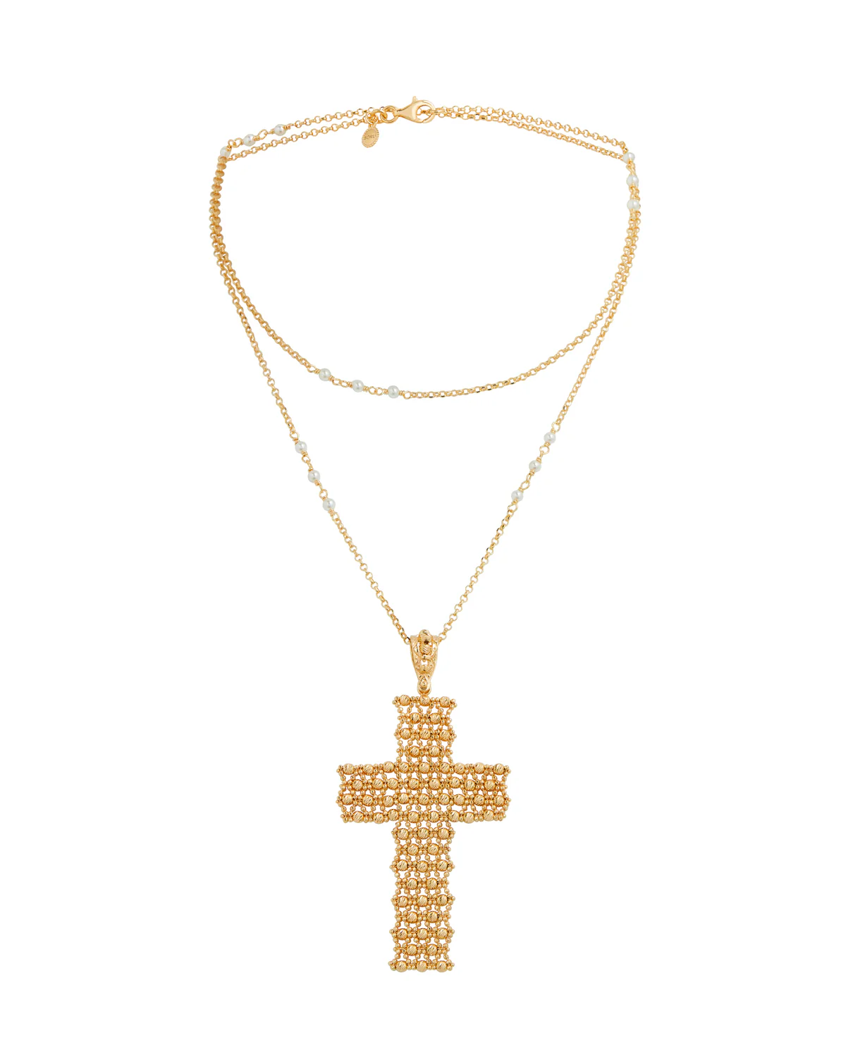 Daphne Oz X Soru The Lisa Mesh Cross Necklace - Image 3