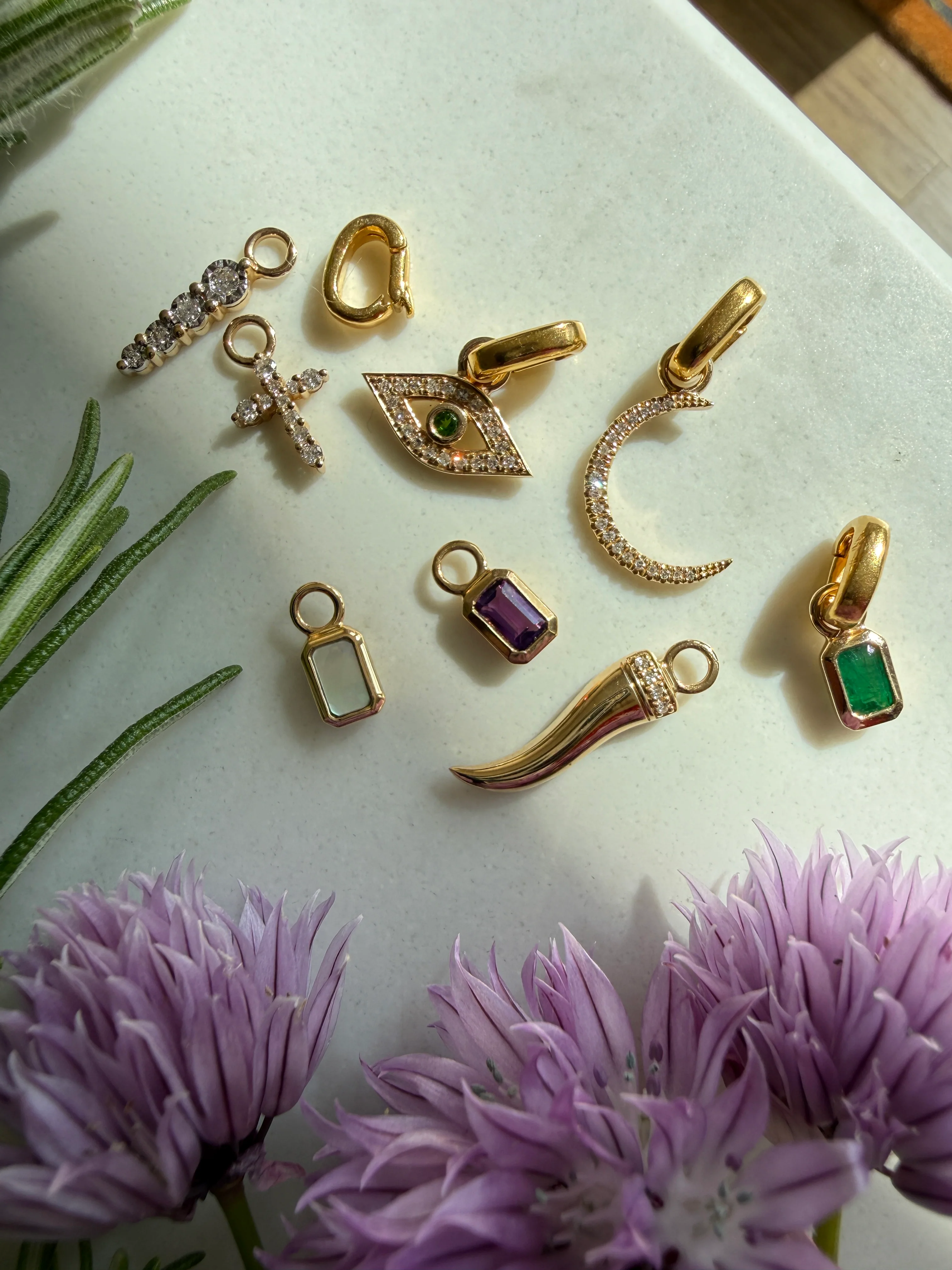 Diamond Cornicello Charm - Image 3
