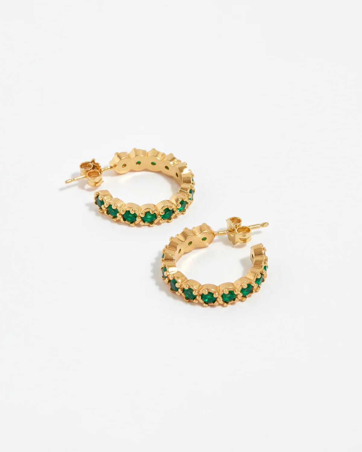 Green Etruria Hoop Earrings - Image 3
