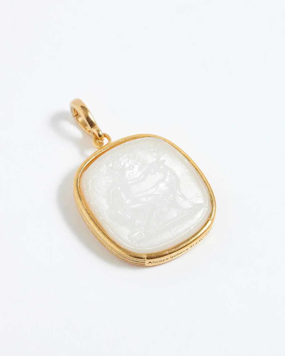 Guidance Talisman Charm "Always Believe in Yourself", White