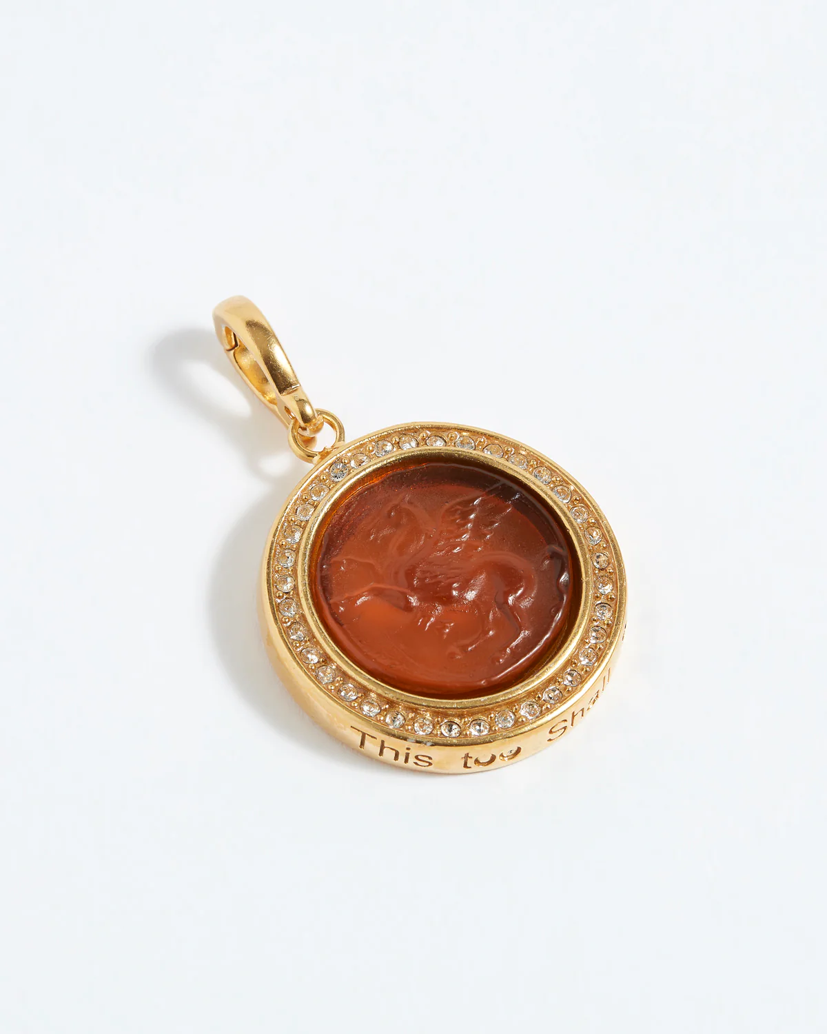 Harmony Talisman Charm "This Too Shall Pass", Topaz