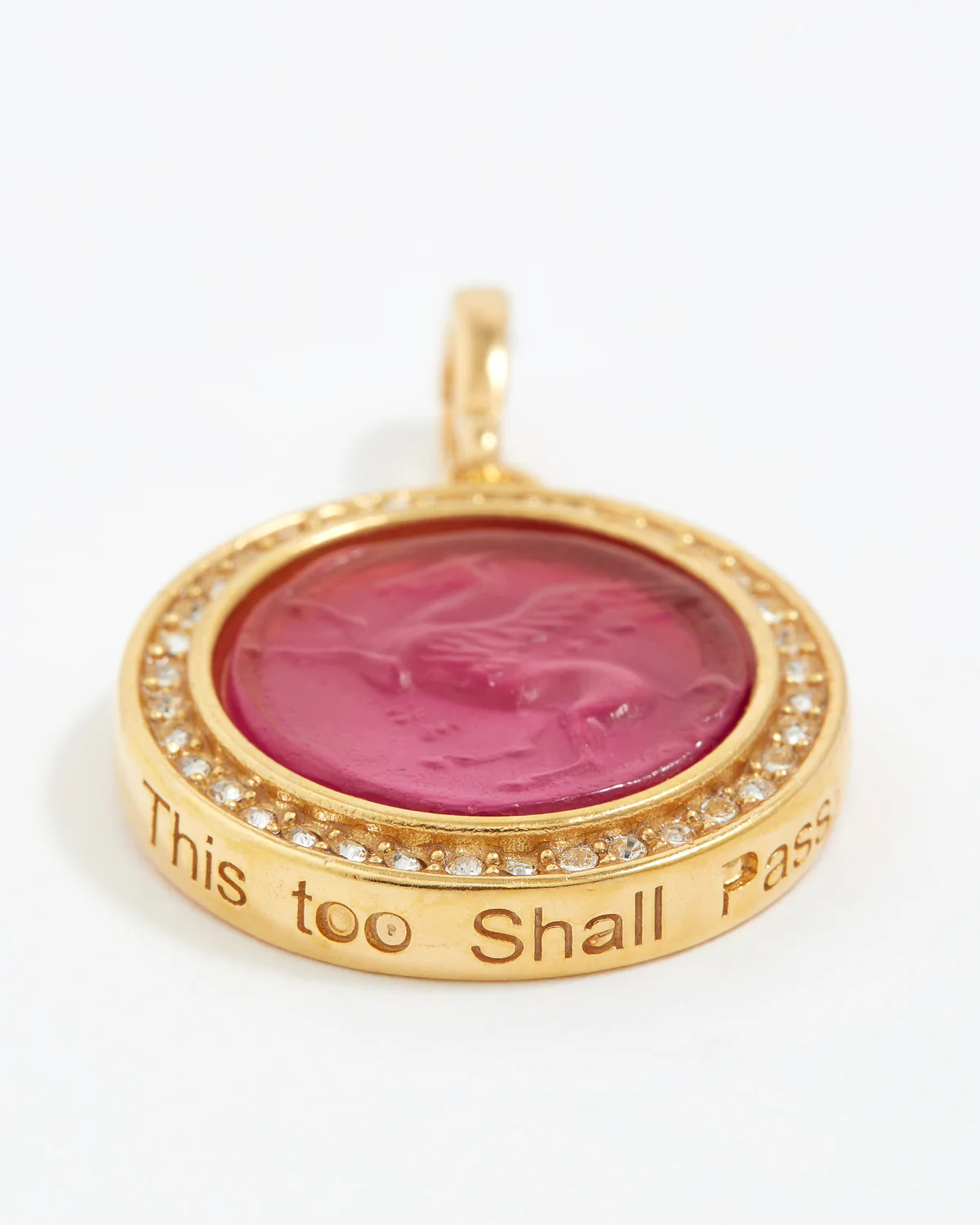 Harmony Talisman Charm "This Too Shall Pass", Magenta - Image 2