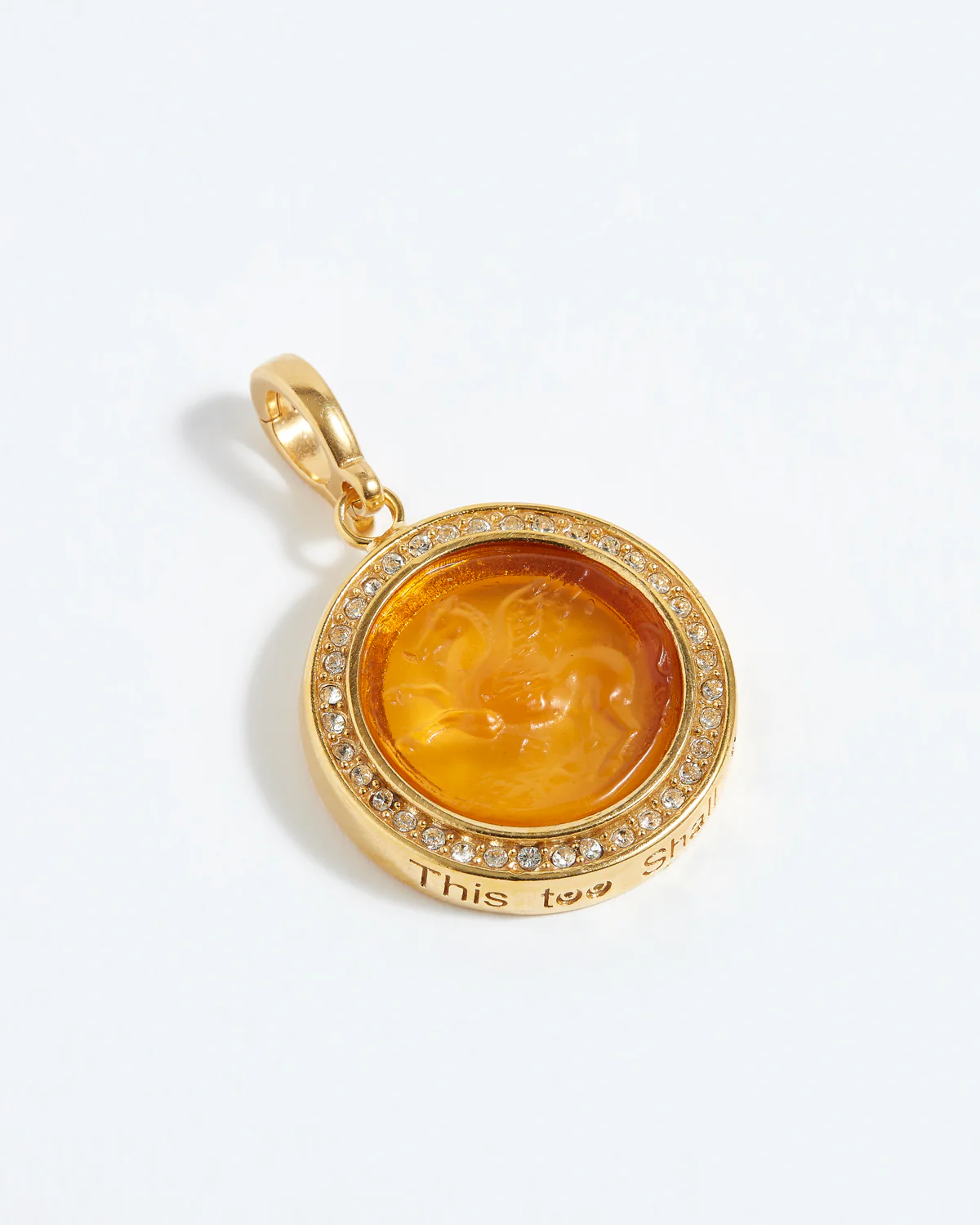 Harmony Talisman Charm "This Too Shall Pass", Amber