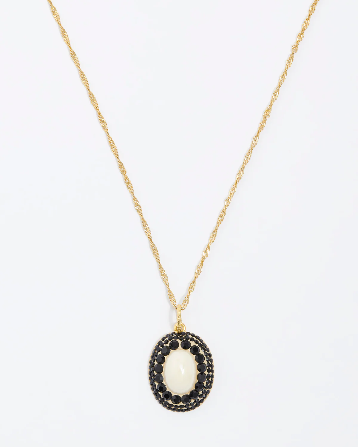 Lace Pearl Pendant Necklace - Image 3