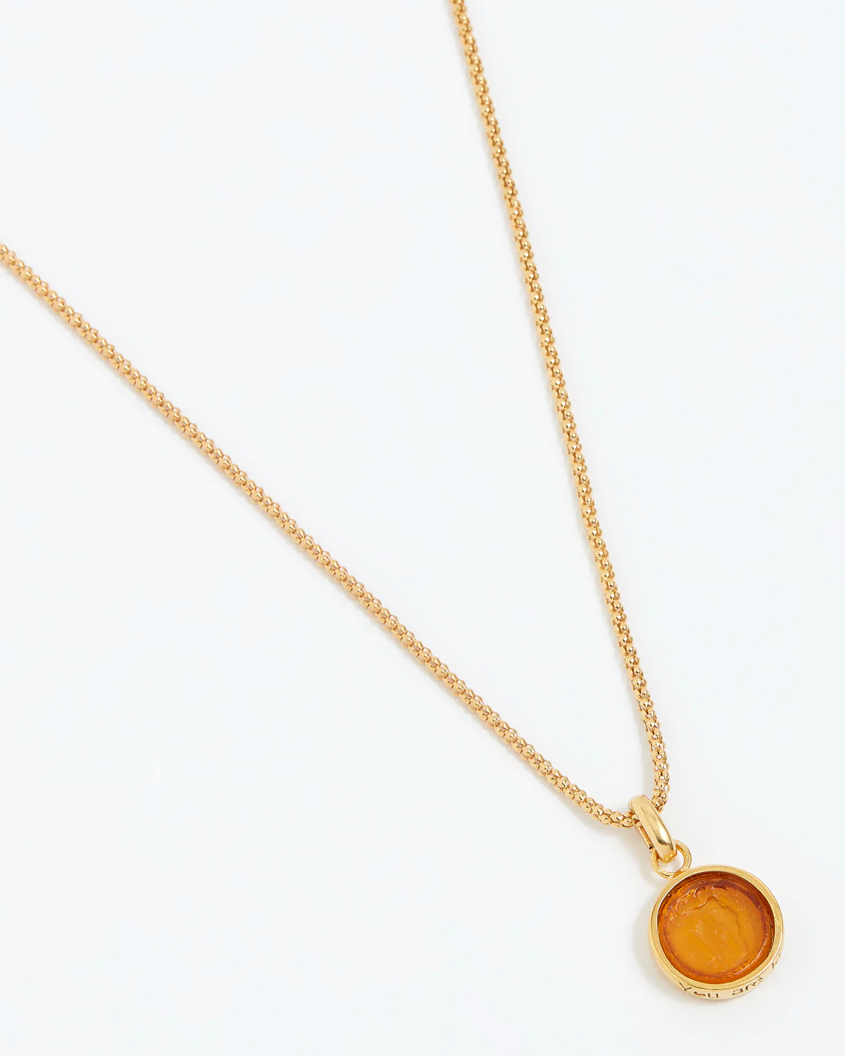 Love Talisman Charm "You Are Loved", Amber - Image 4