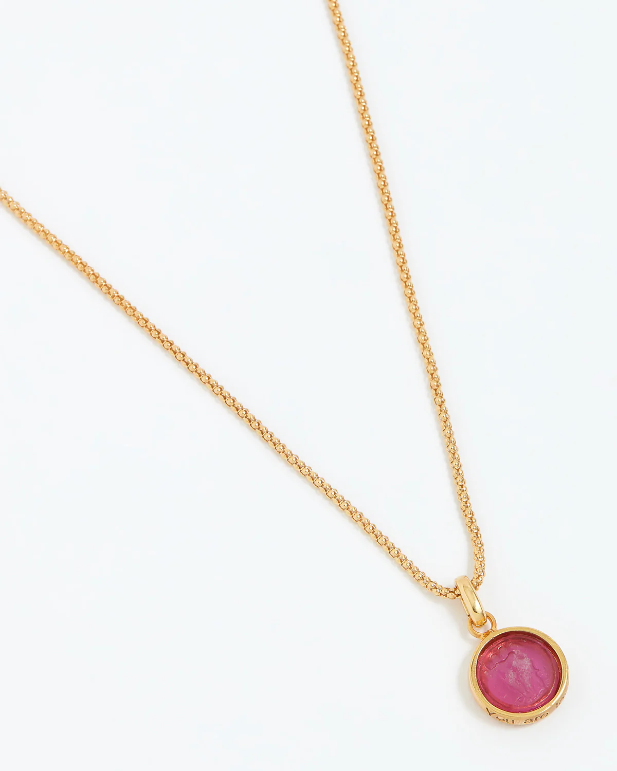 Love Talisman Charm "You Are Loved", Magenta - Image 4