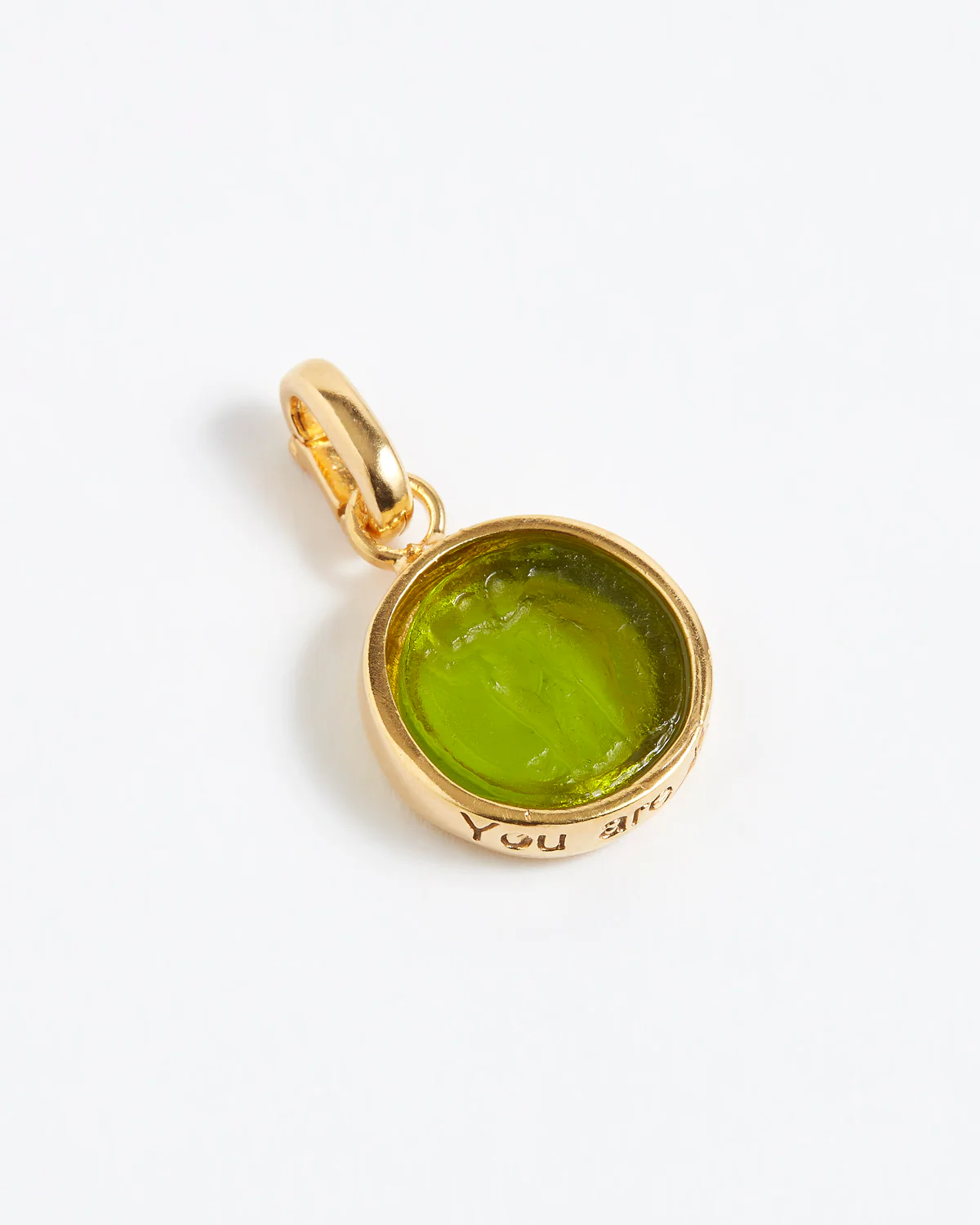Love Talisman Charm "You Are Loved", Verde
