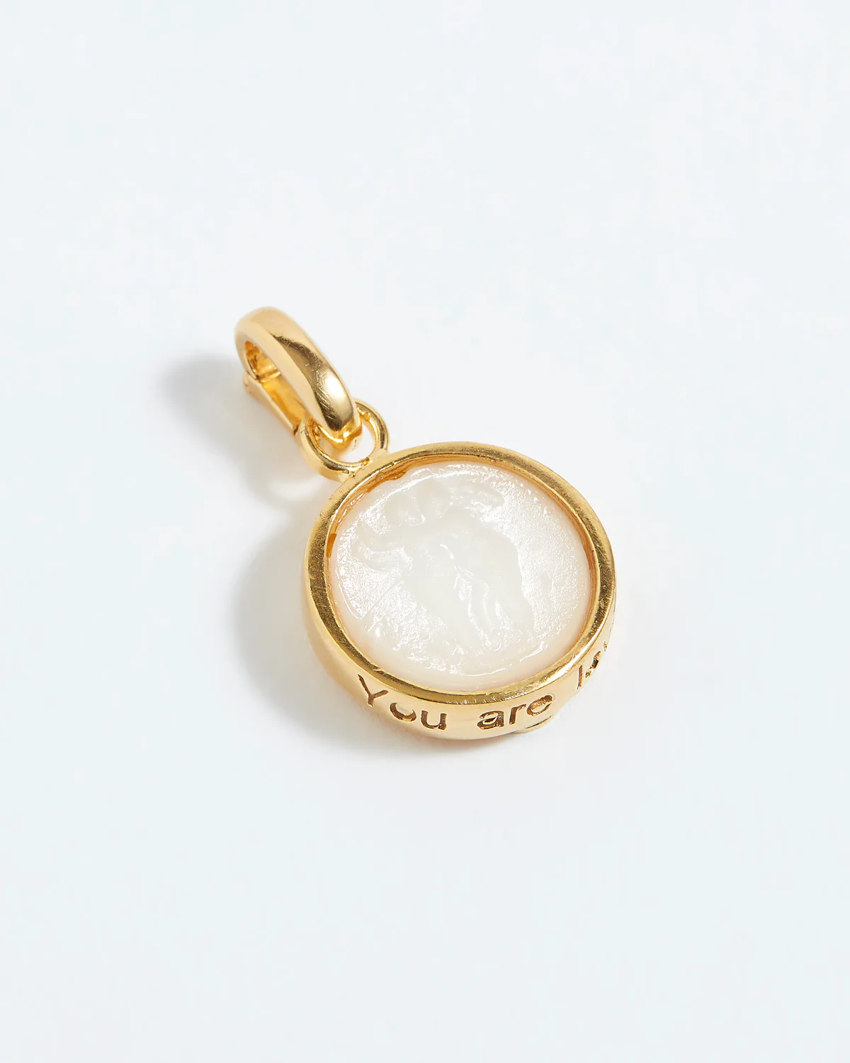 Love Talisman Charm "You Are Loved", White