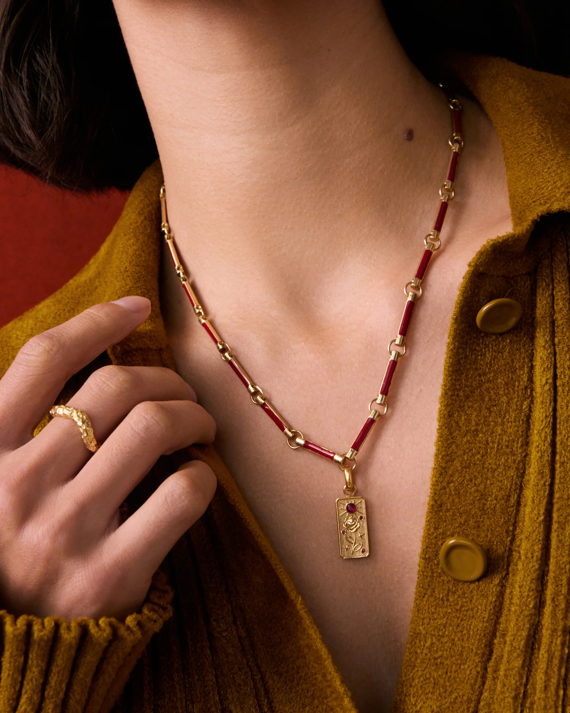 Red Carmenta Necklace - Image 4
