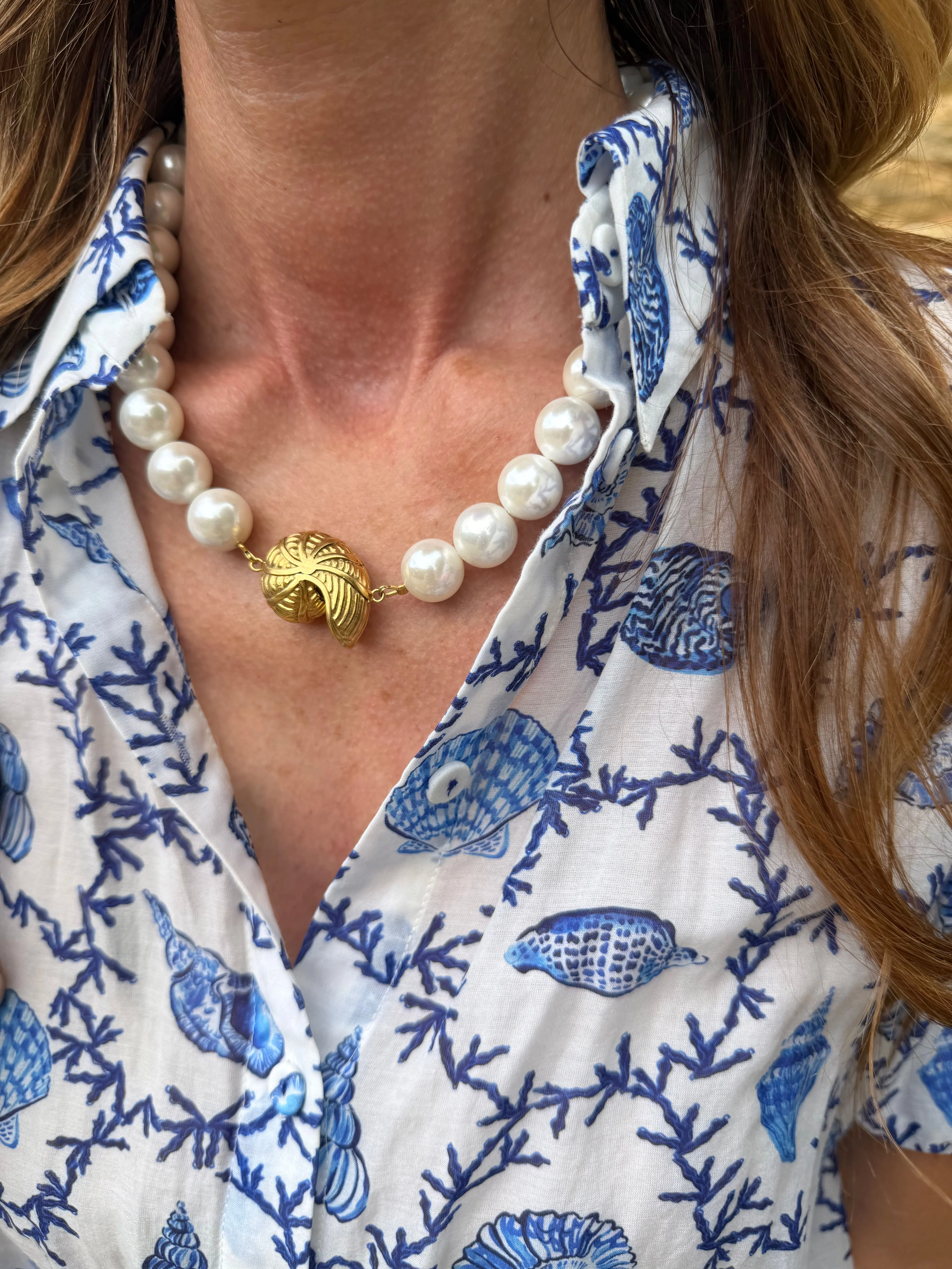 Nautilo Pearl Necklace - Image 3