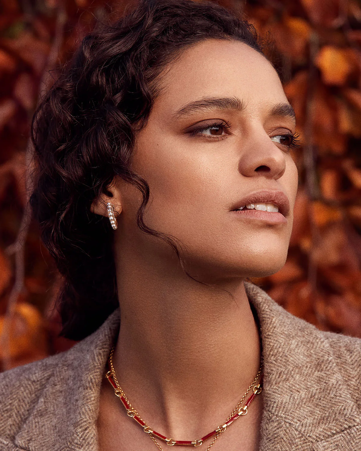 Pearl Mondello Mini Hoop Earrings - Image 5