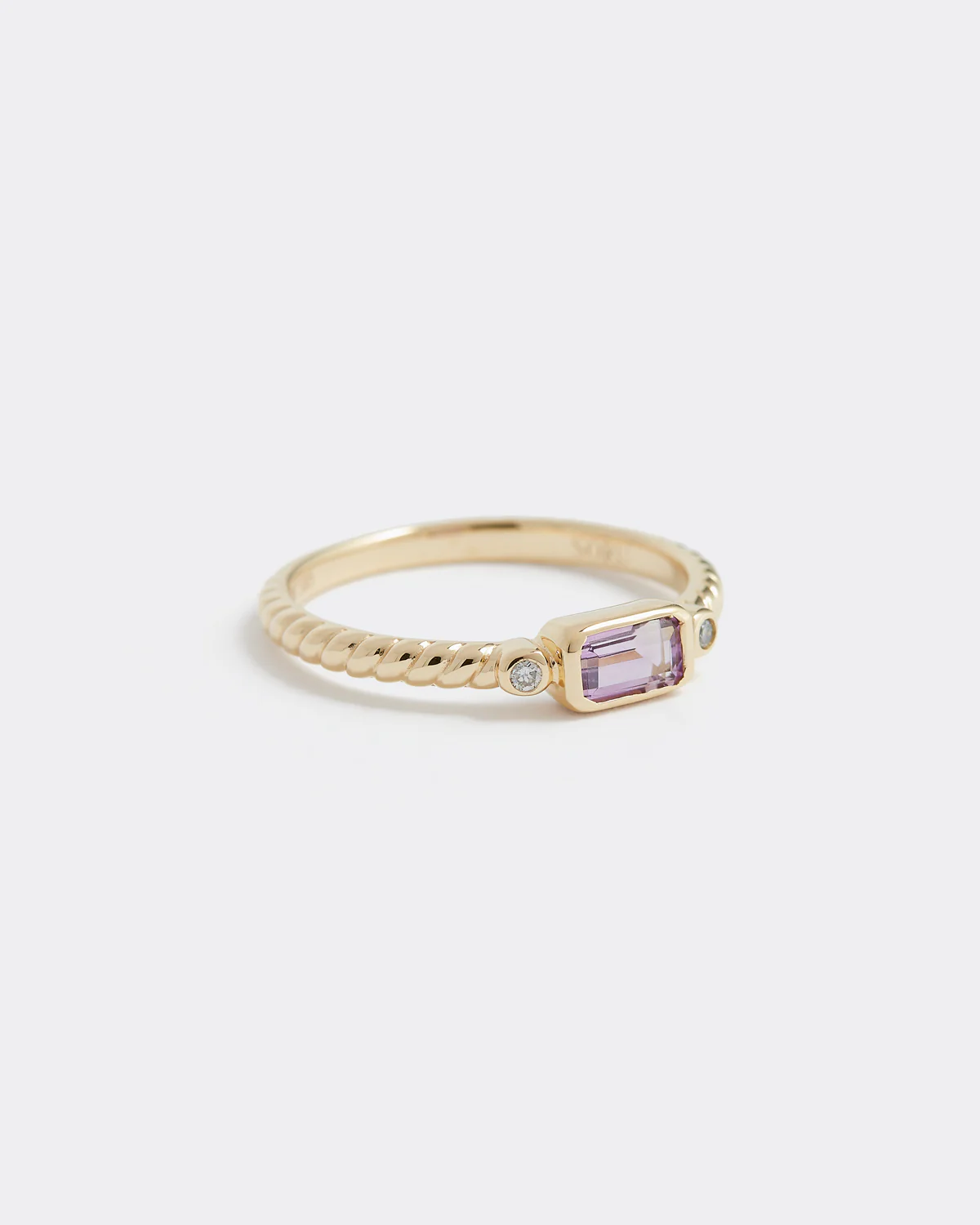 Pink Amethyst & Diamond Ring - Image 3