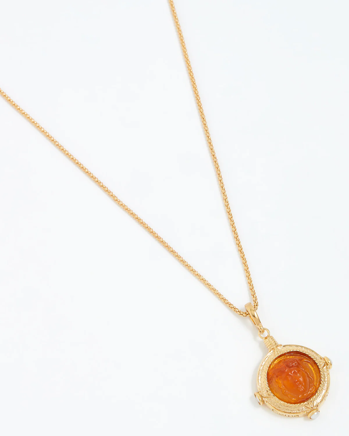 Protection Amulet Charm "Carpe Diem", Amber - Image 4