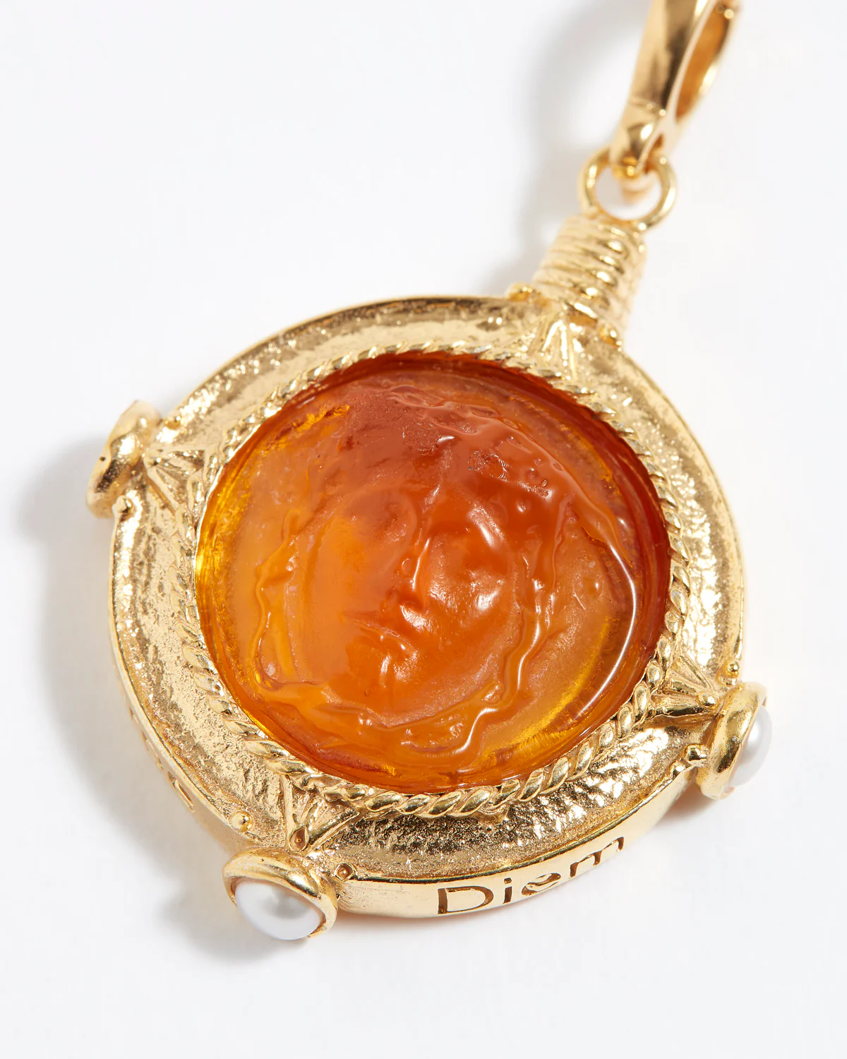 Protection Amulet Charm "Carpe Diem", Amber - Image 6