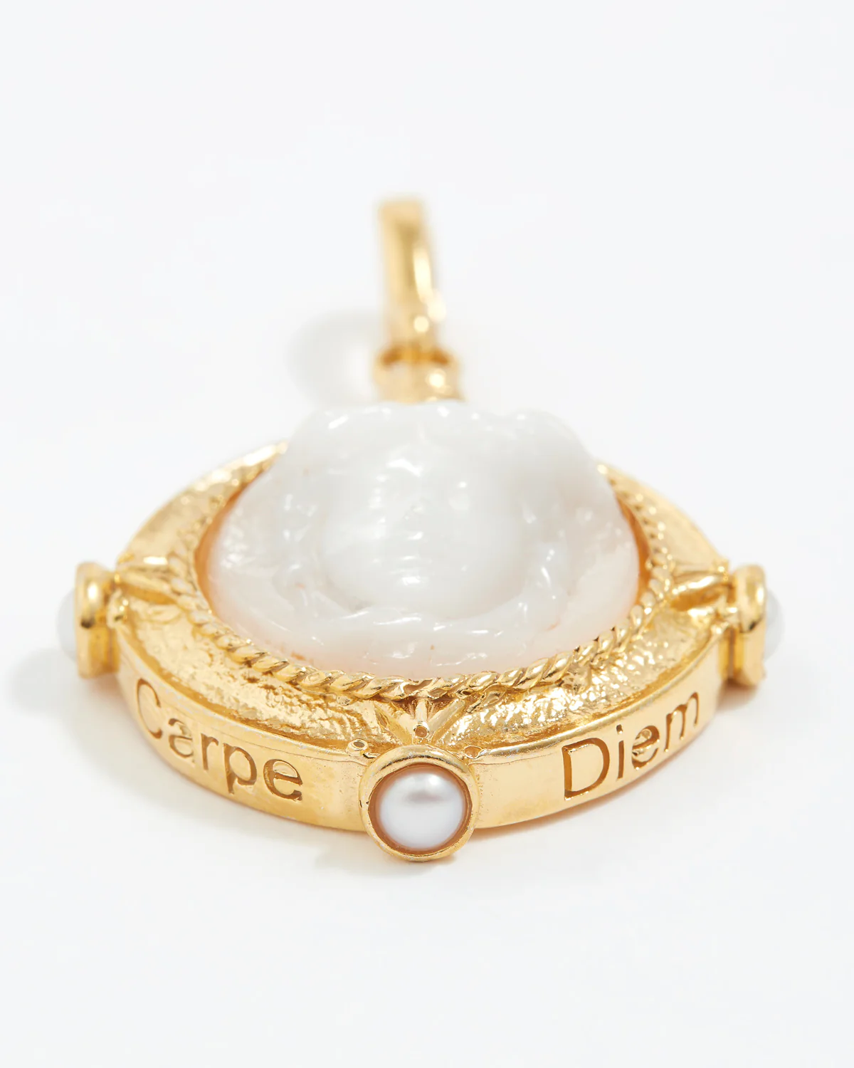 Protection Amulet Charm "Carpe Diem", White - Image 2