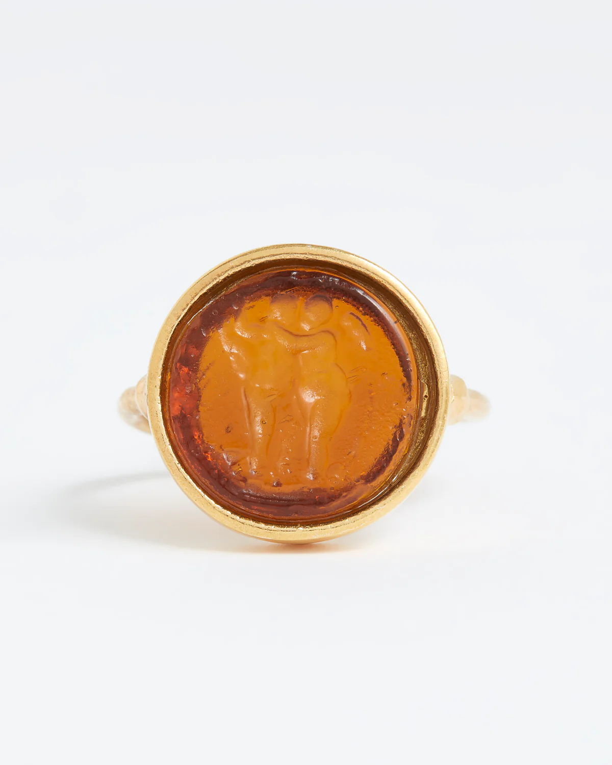 Protection Amulet Ring "This Too Shall Pass", Topaz - Image 4