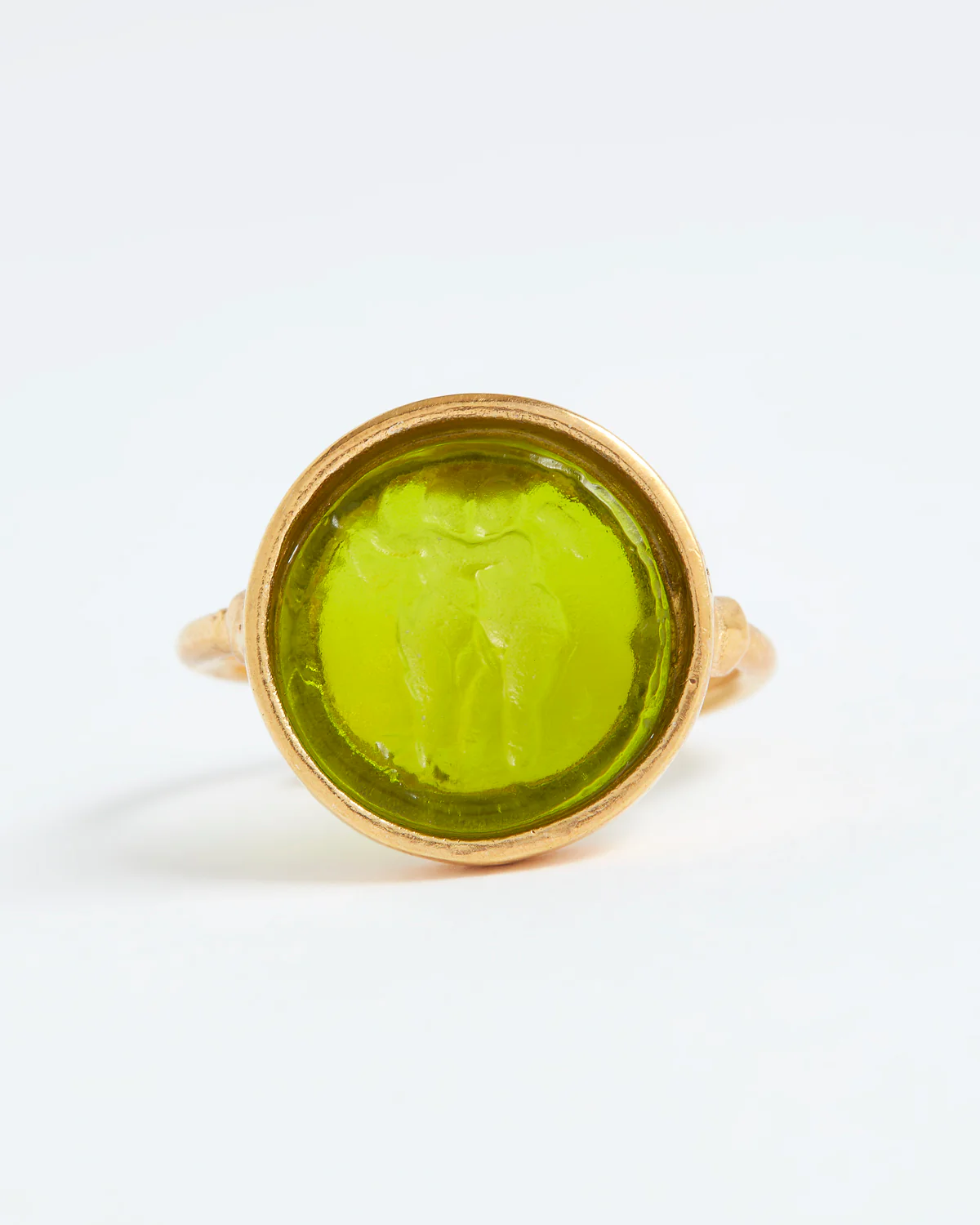 Protection Amulet Ring "This Too Shall Pass", Verde - Image 4