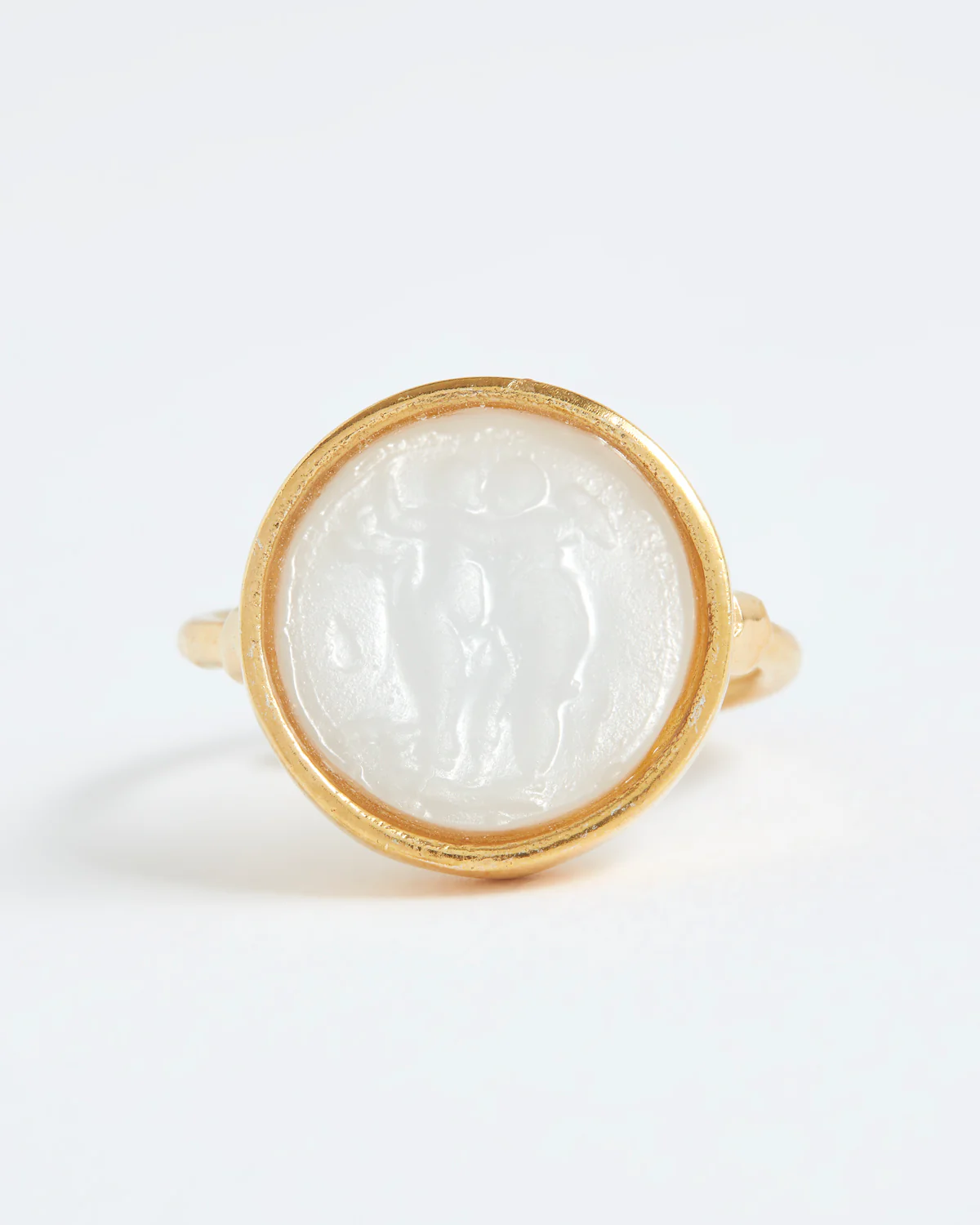 Protection Amulet Ring "This Too Shall Pass", White - Image 4