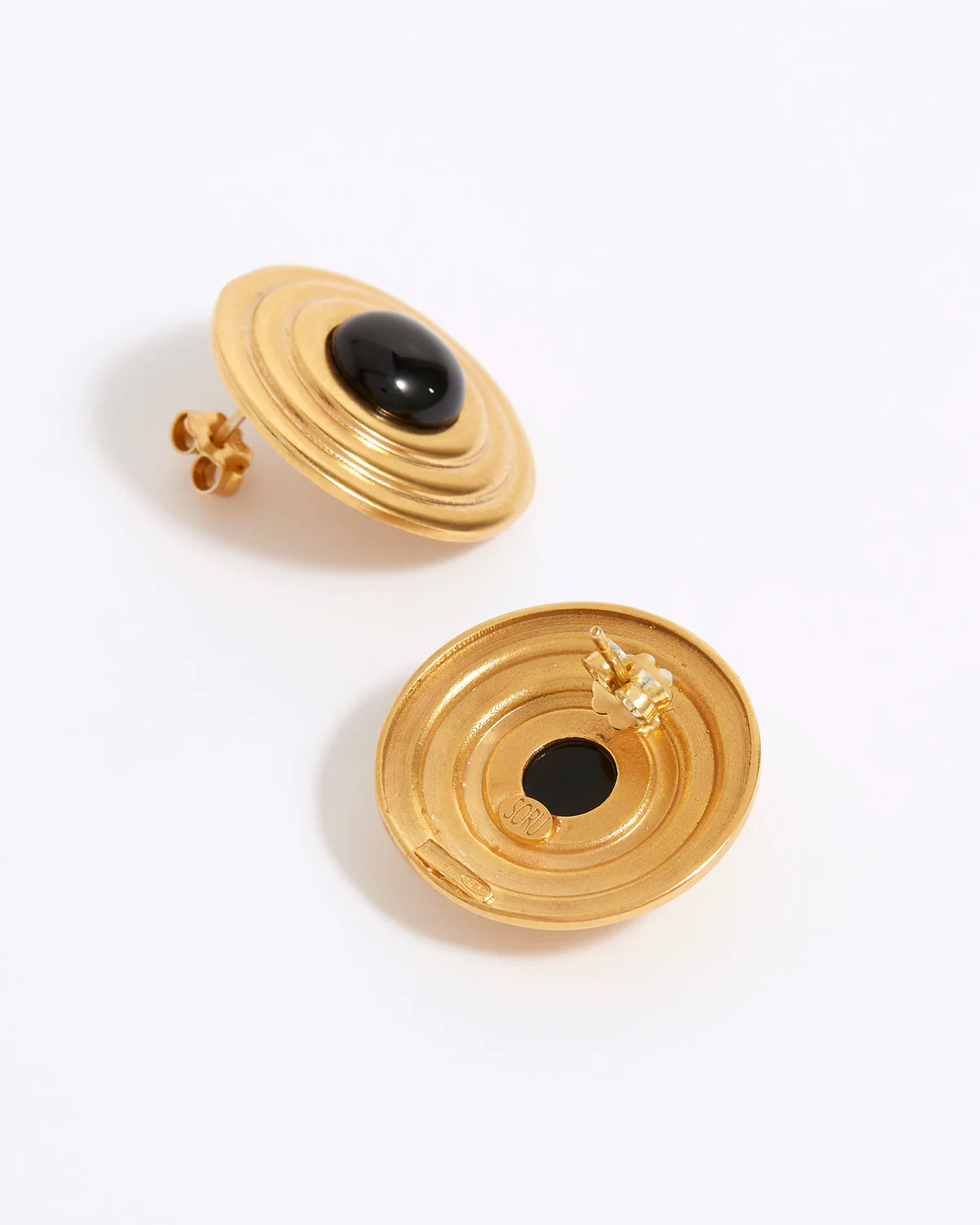 Roma Earrings, Onyx - Image 3