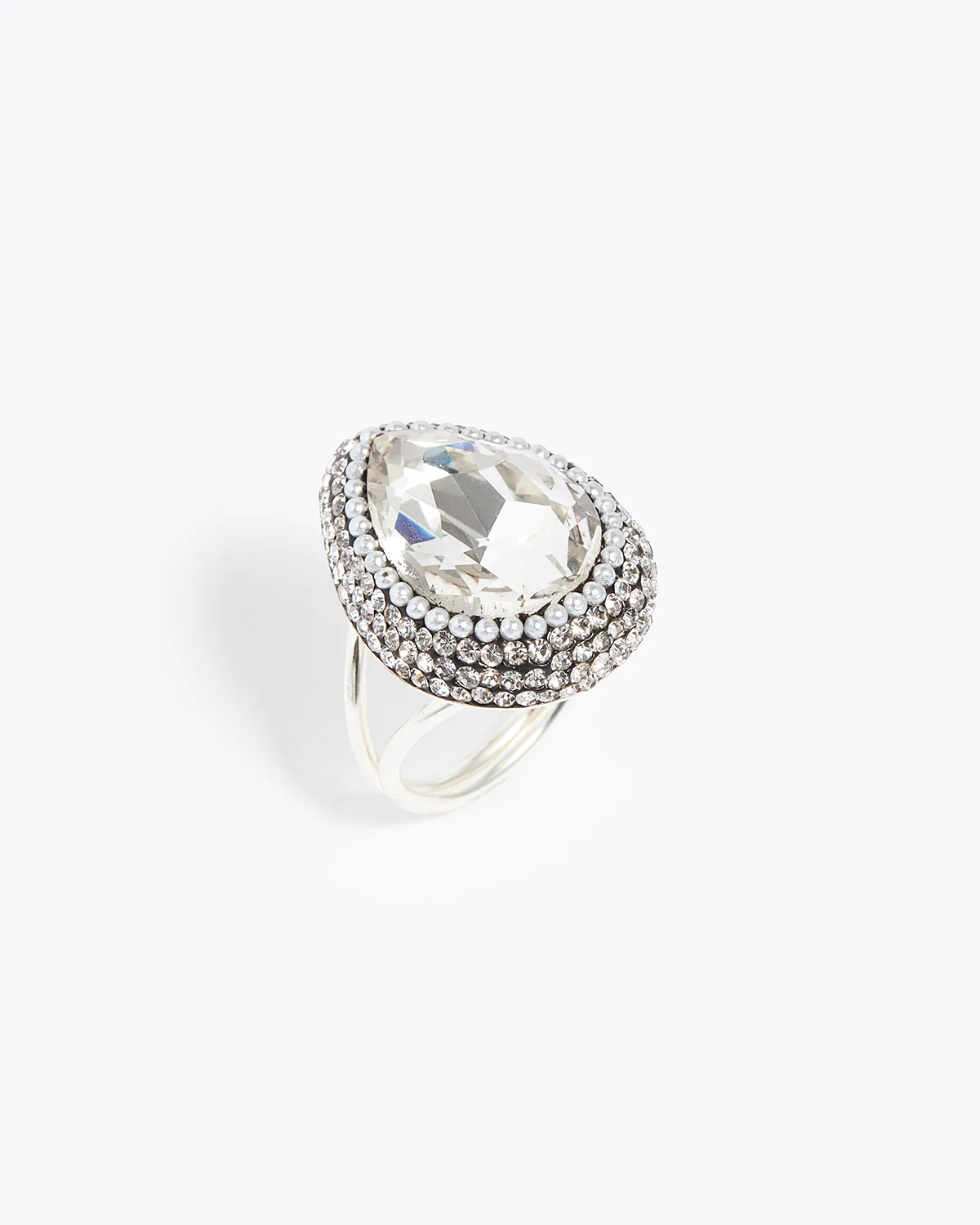 Silver Crystal Ring - Image 3