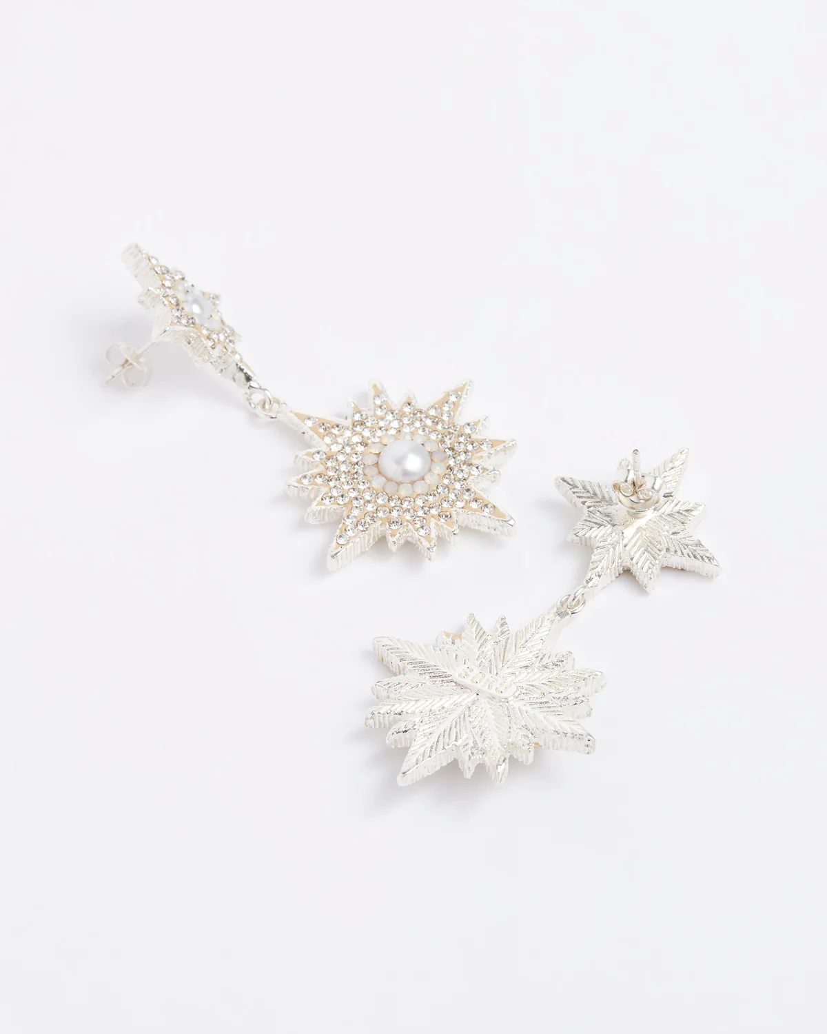 Supernova Earrings, Silver - Image 3