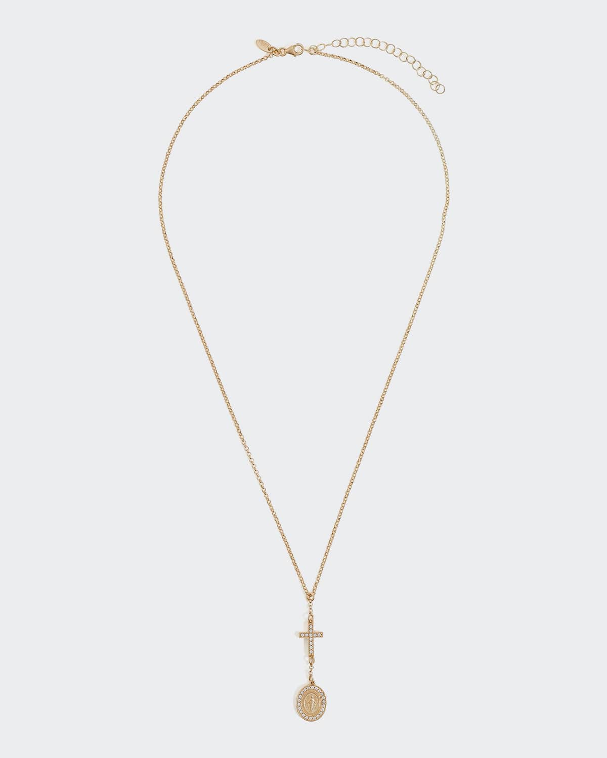 Solid Gold Madonna Necklace - Image 4