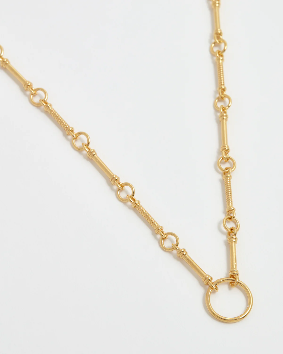 Soru Charm Link Necklace, Gold - Image 3