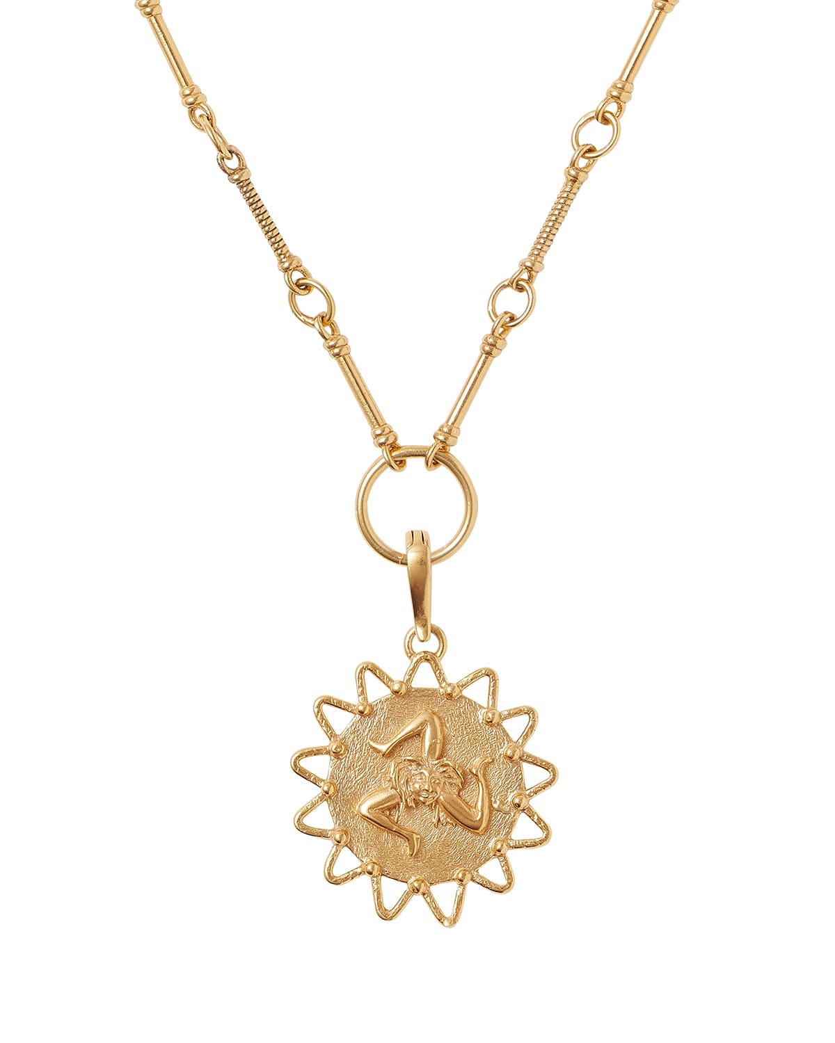 Soru Charm Link Necklace, Gold - Image 6