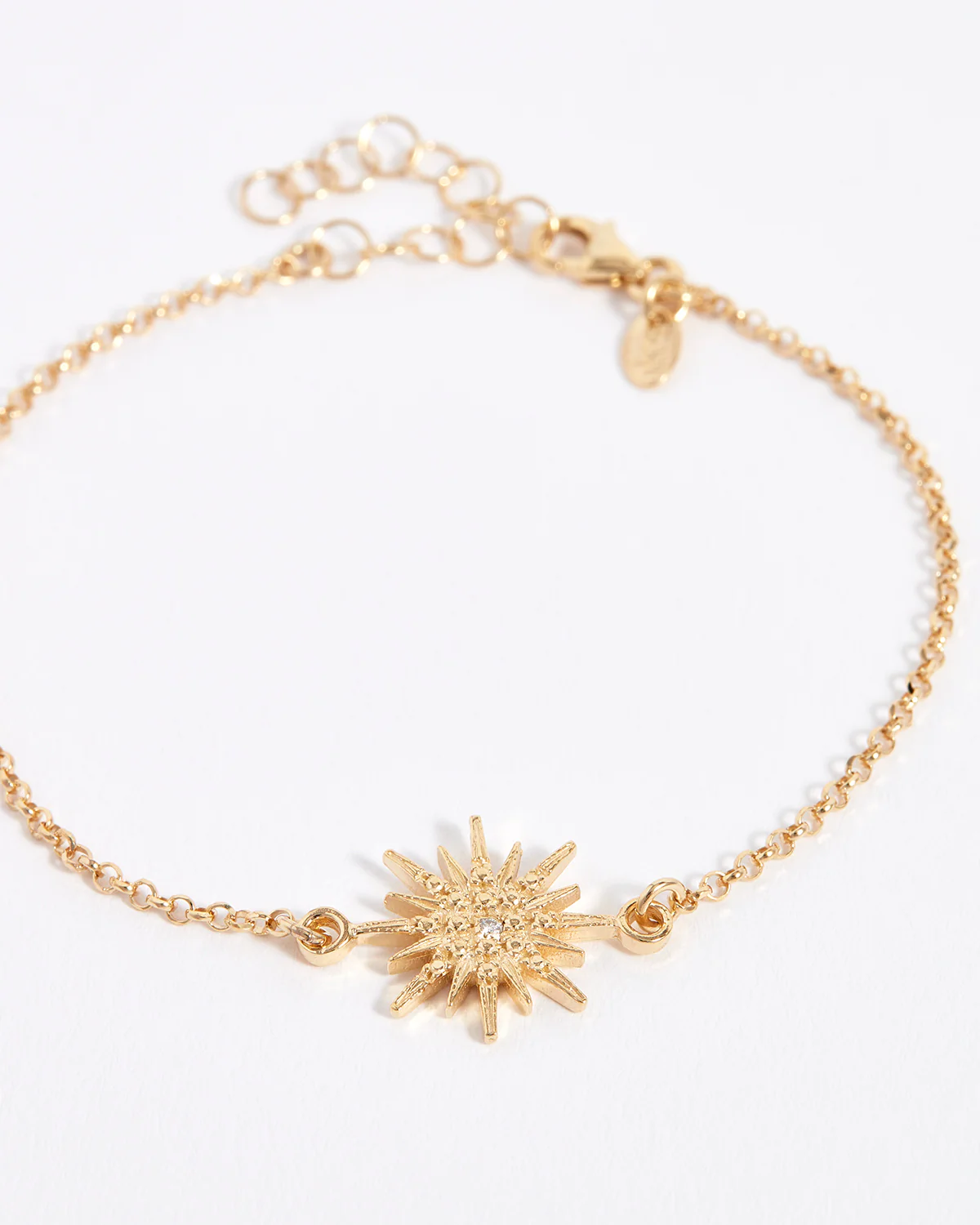 Star Solid Gold & Diamond Bracelet - Image 3