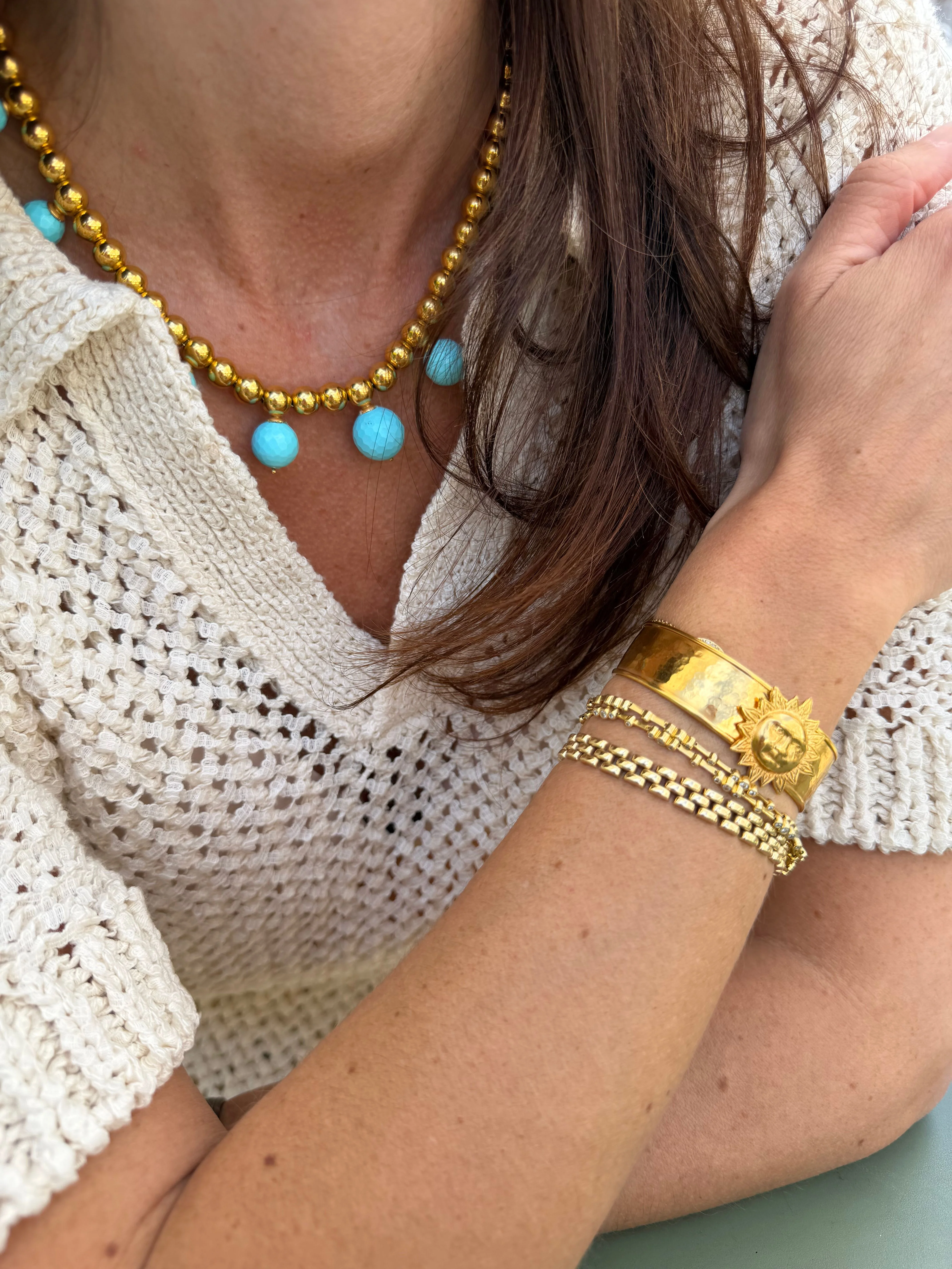 Treasures Sun Cuff Bracelet - Image 4